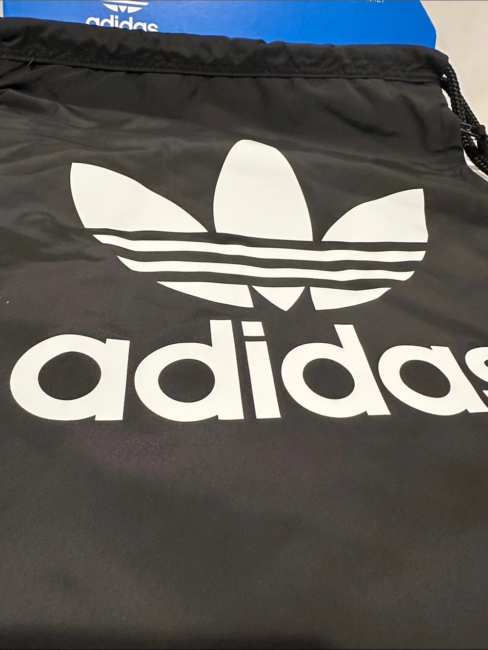 NWT Adidas Media Safe Fully Lines Pull String Back/Shoulder Bag w/Side pocket.